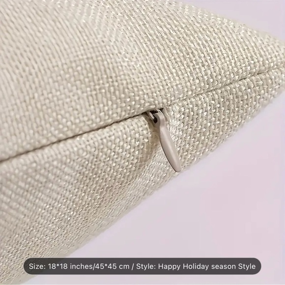 NEW! Christmas Decor Pillow Covers 18 x18 Inches Set of 4 Snowman Christmas Tree - Picture 3 of 6